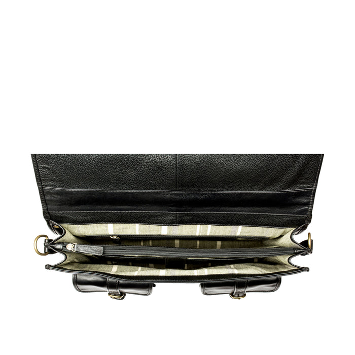 Castello Black Leather  Briefcase