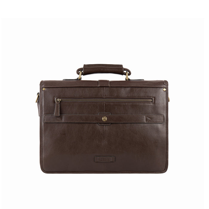 Castello Brown Leather  Briefcase
