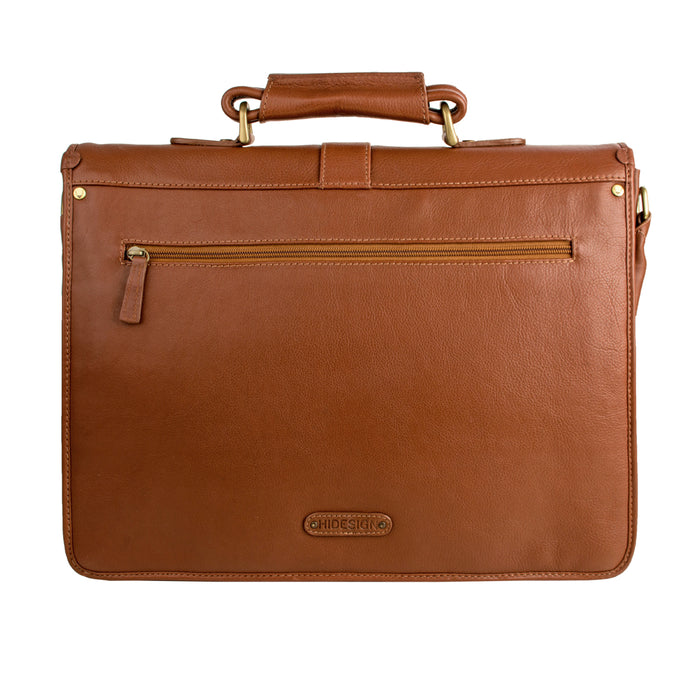 Castello Tan Leather  Briefcase