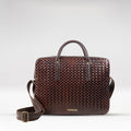 Castor 02 Tan Leather Briefcase