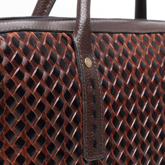 Castor 02 Tan Leather Briefcase