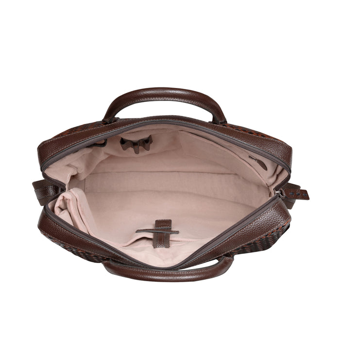Castor 02 Tan Leather Briefcase