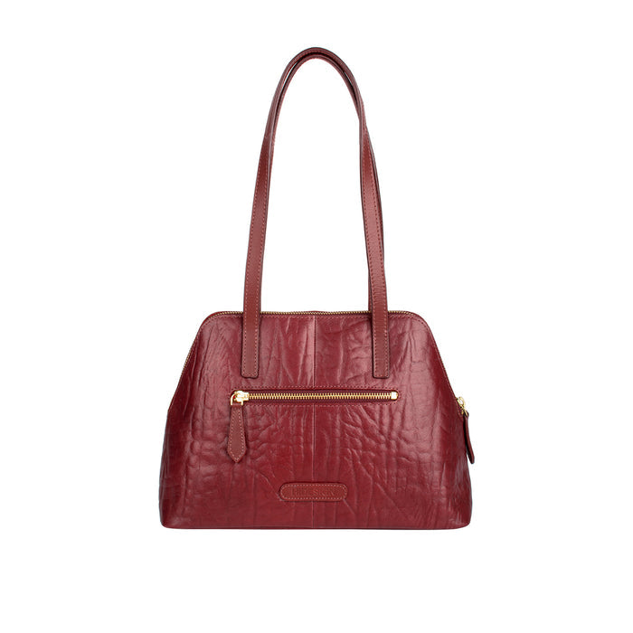 Cera 01 Marsala Leather Tote Bag