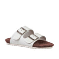 Cersie Women's White Leather Sandals