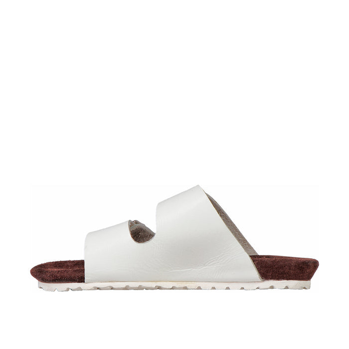 Cersie Women's White Leather Sandals