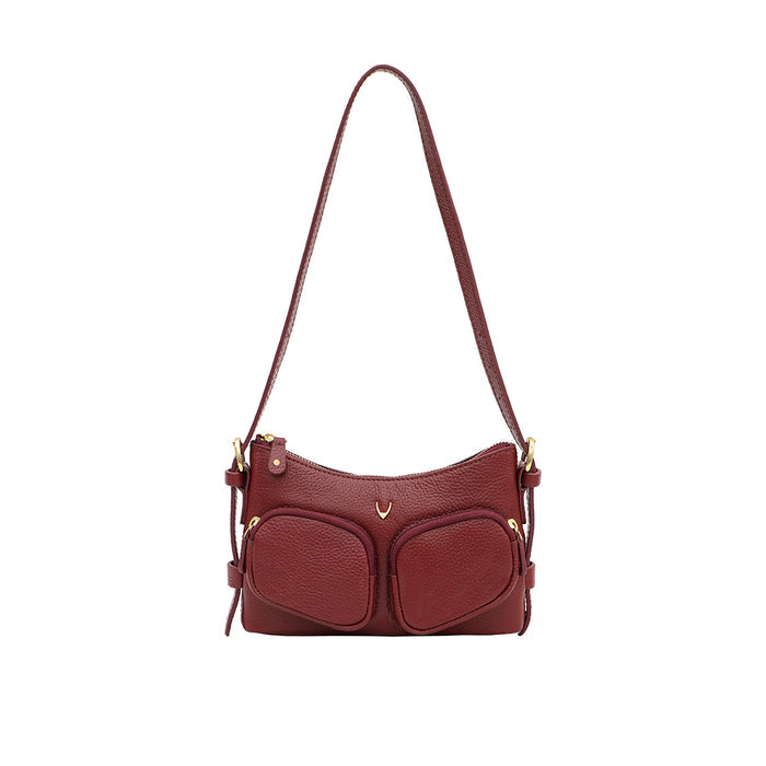 Changi-01 Marsala Leather Shoulder Bag