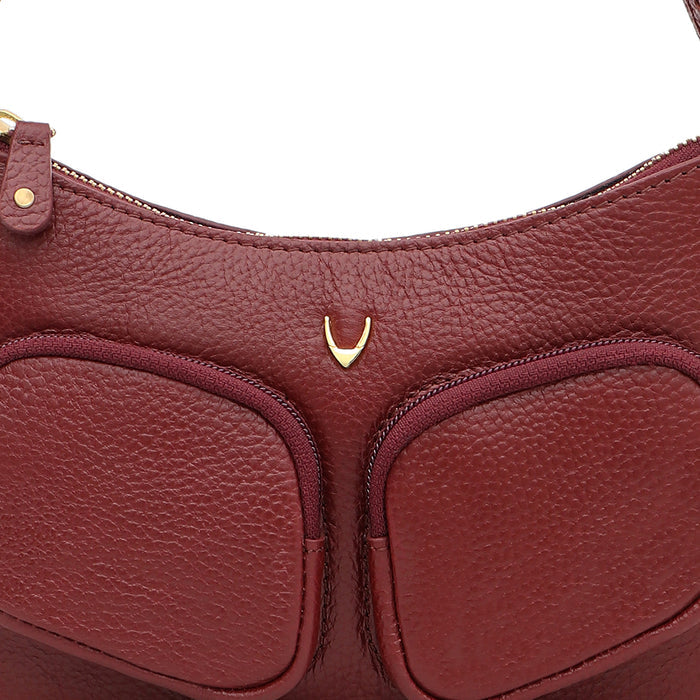 Changi-01 Marsala Leather Shoulder Bag