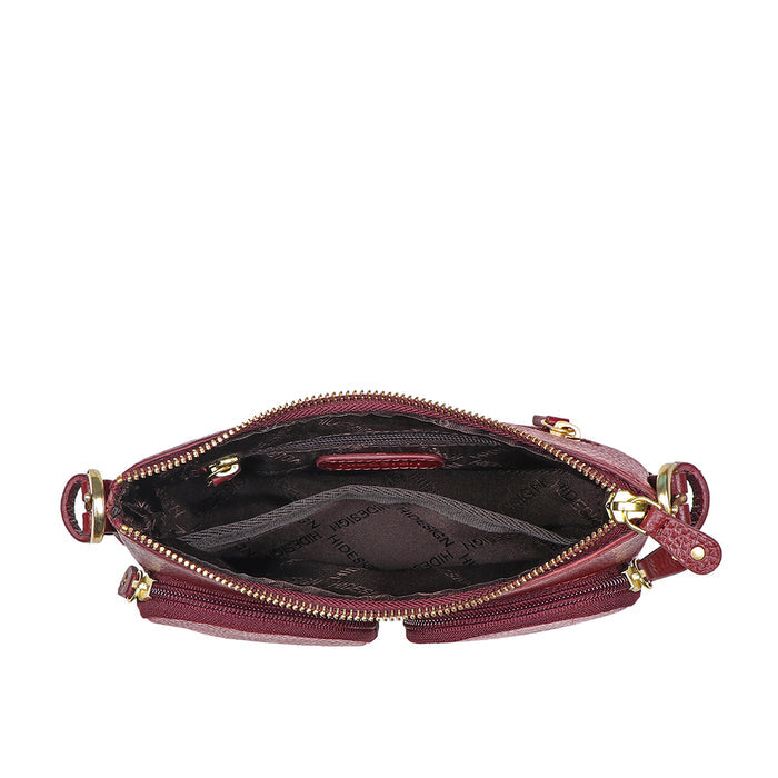 Changi-01 Marsala Leather Shoulder Bag
