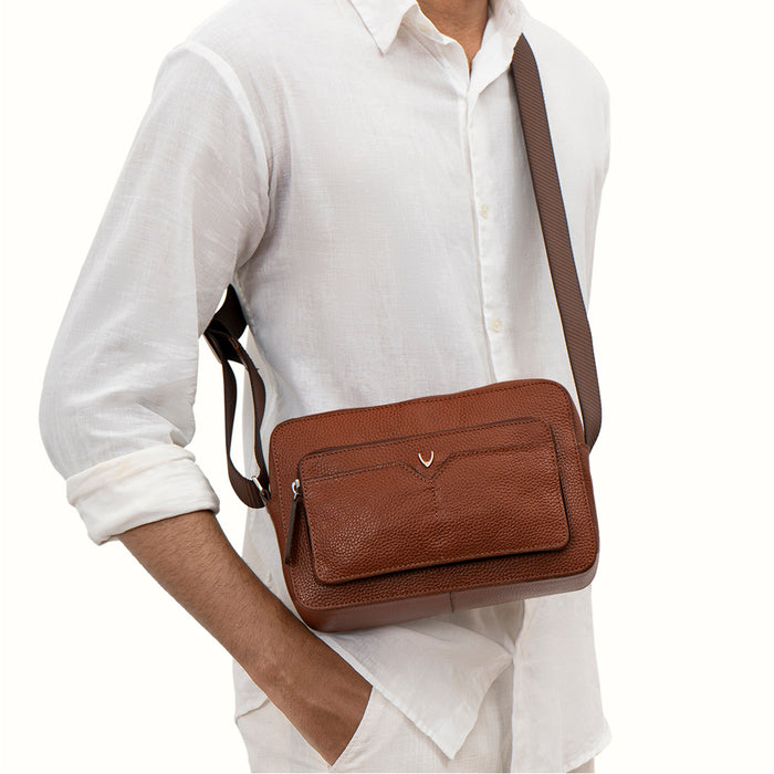 Changi-02 Tan Leather  Crossbody