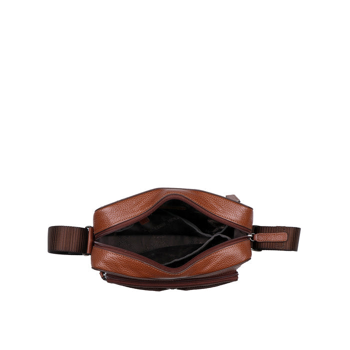 Changi-02 Tan Leather  Crossbody