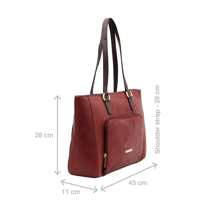 Changi-03 Marsala Leather Shoulder Bag