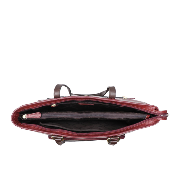 Changi-03 Marsala Leather Shoulder Bag