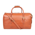 Charles 01 Tan Leather Duffle Bag