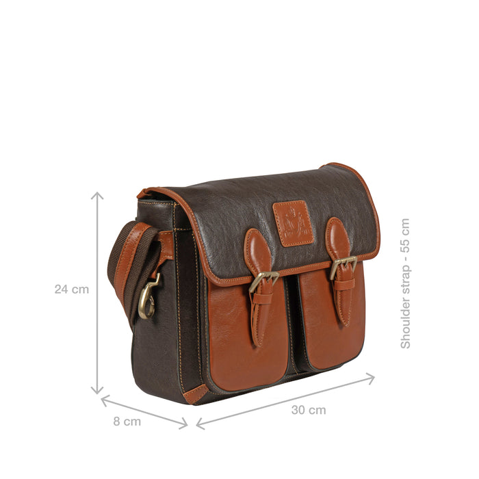 Charter 01 Green Leather  Crossbody