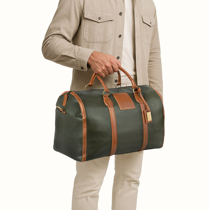 Charter 02 Green Leather Duffle Bag