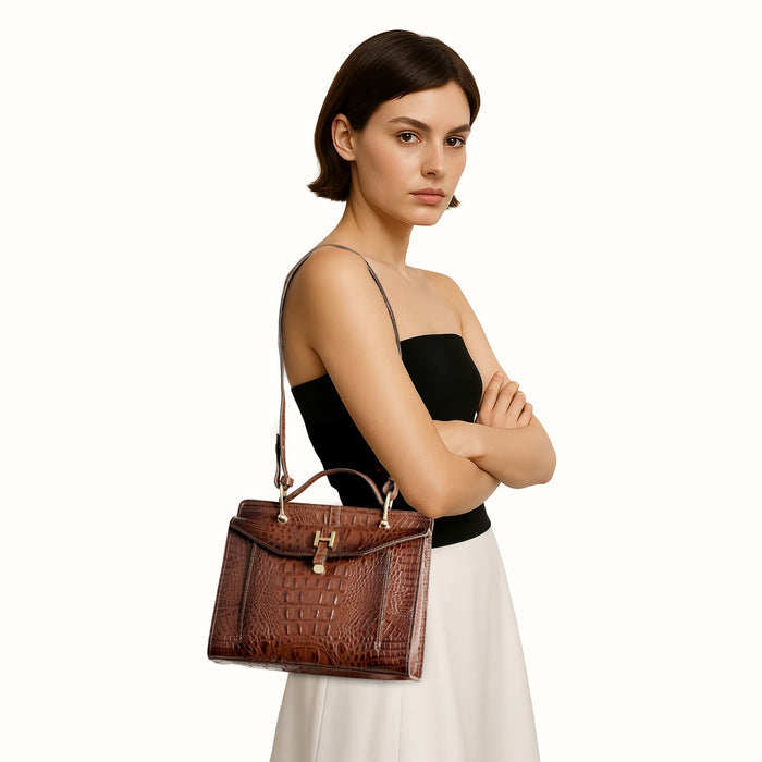 Cherie Tan Leather Satchel
