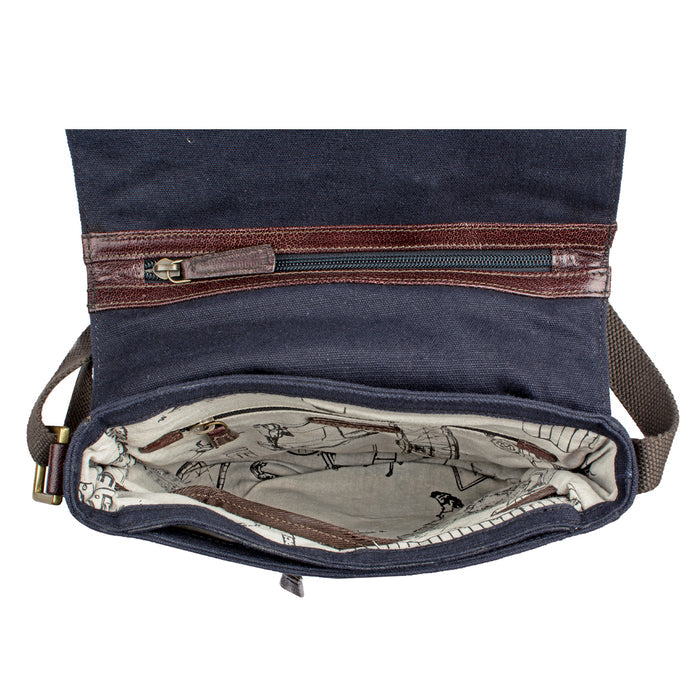 Cherokee 03 Blue Canvas Crossbody