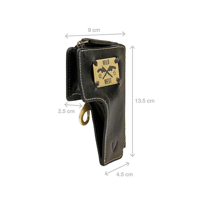 Cheyenne -W4 Black Leather Pouch