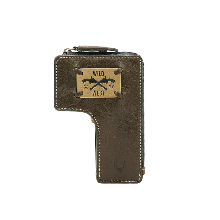 Cheyenne -W4 Green Leather Pouch