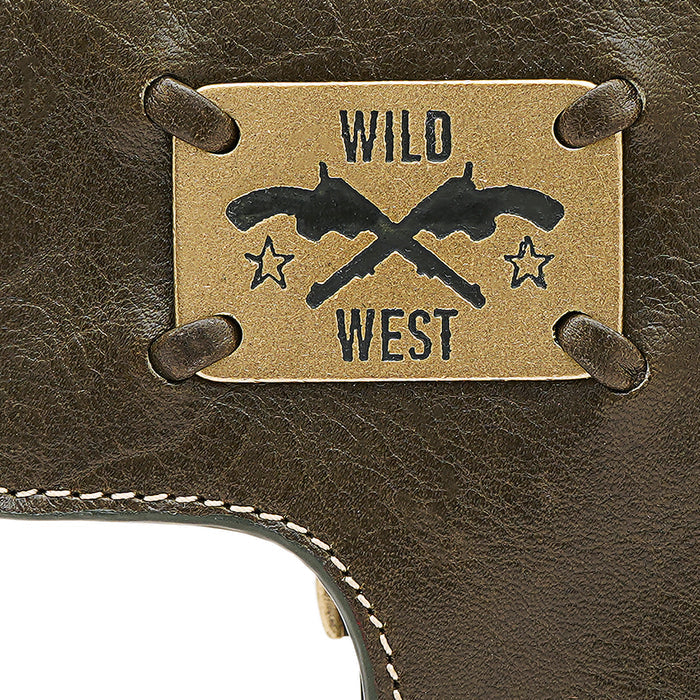 Cheyenne -W4 Green Leather Pouch