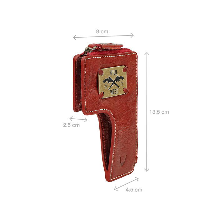 Cheyenne -W4 Red Leather Pouch