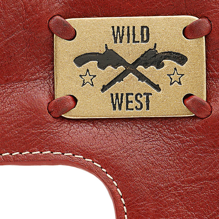 Cheyenne -W4 Red Leather Pouch