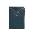 Cheyenne W1 Blue Leather Bi-Fold Wallet