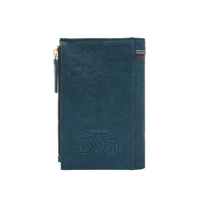 Cheyenne W1 Blue Leather Bi-Fold Wallet