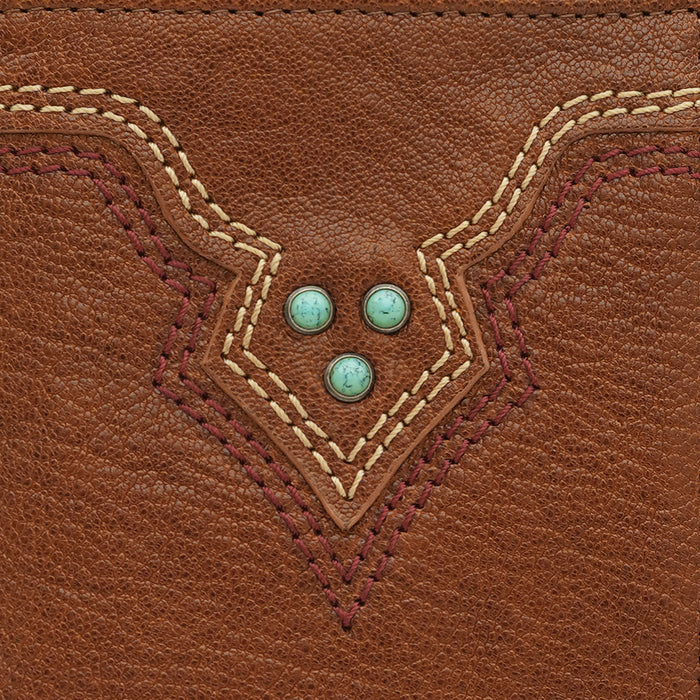 Cheyenne W1 Tan Leather Bi-Fold Wallet