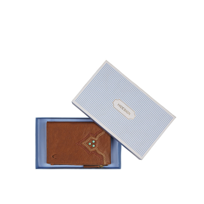 Cheyenne W1 Tan Leather Bi-Fold Wallet