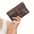 Cheyenne W2 Brown Leather Sling Wallet