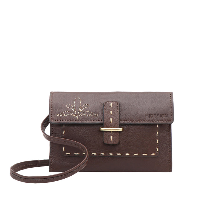 Cheyenne W2 Brown Leather Sling Wallet