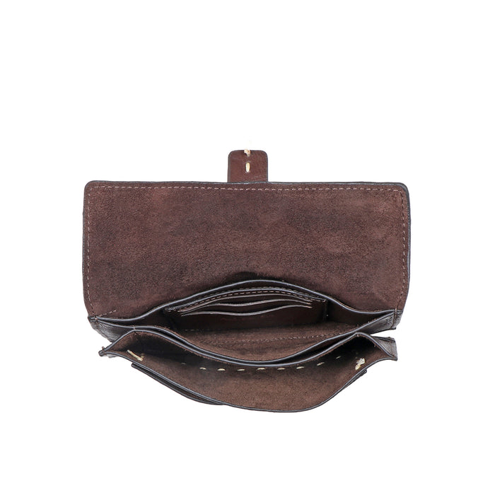 Cheyenne W2 Brown Leather Sling Wallet