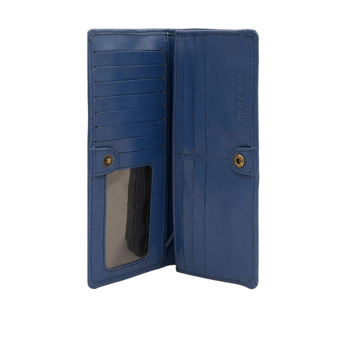Cheyenne W3 Blue Leather Bi-Fold Wallet