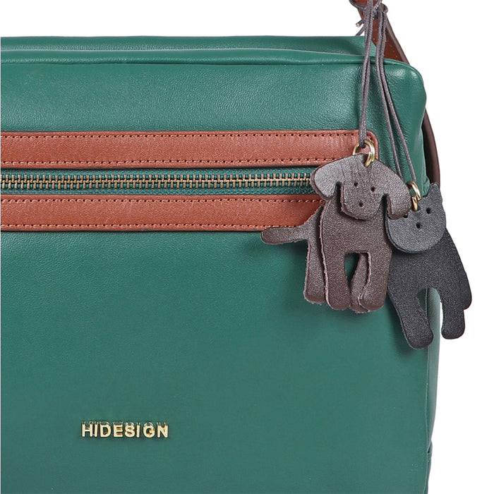Chiquita 01 Green Leather Shoulder Bag