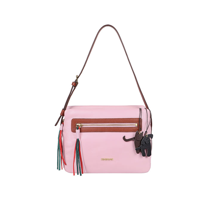 Chiquita 01 Pink Leather Shoulder Bag