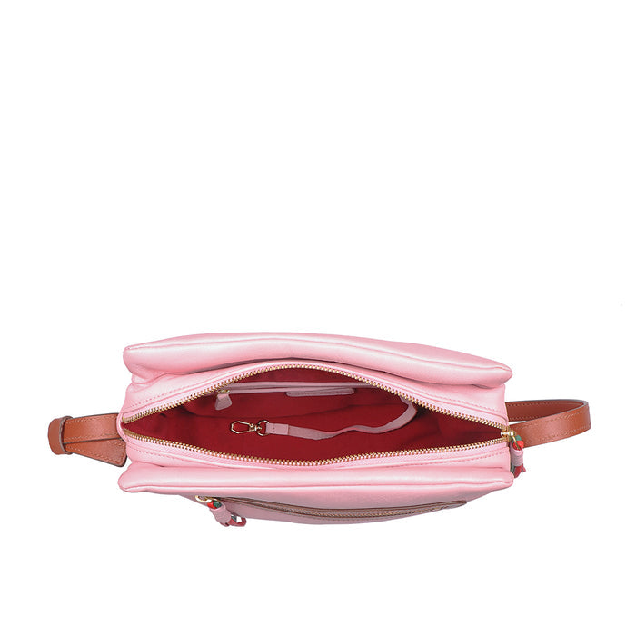 Chiquita 01 Pink Leather Shoulder Bag