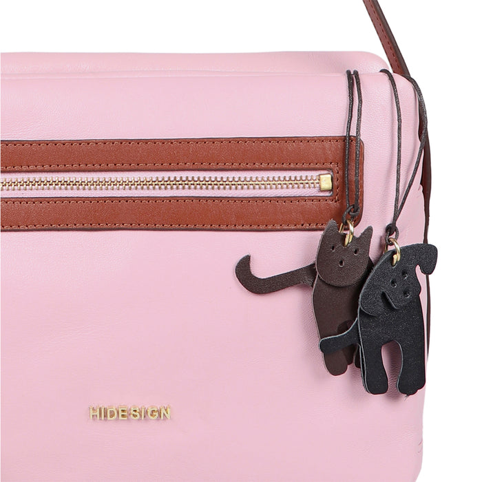 Chiquita 01 Pink Leather Shoulder Bag
