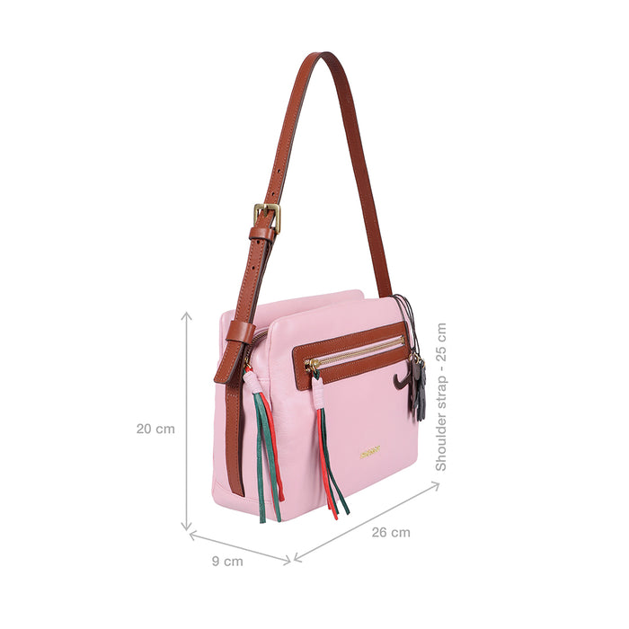 Chiquita 01 Pink Leather Shoulder Bag