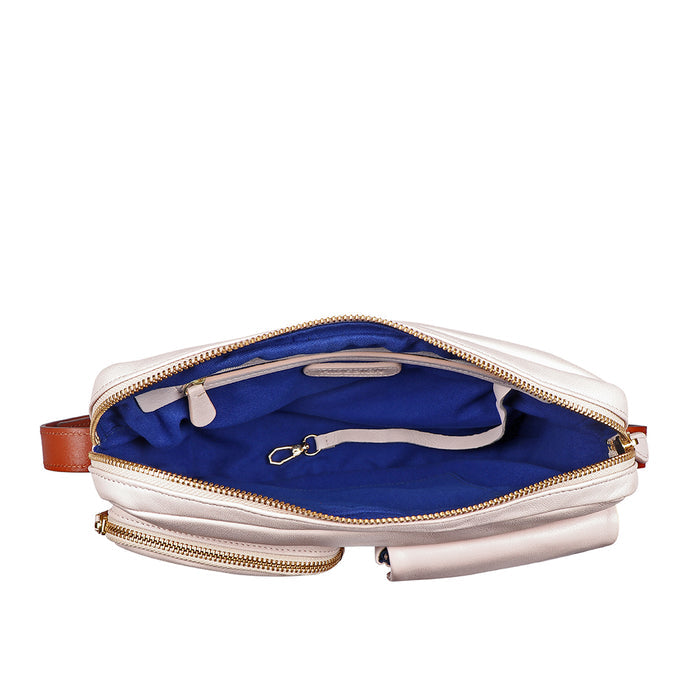 Chiquita 02 Beige Leather Crossbody