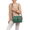 Chiquita 02 Green Leather Crossbody