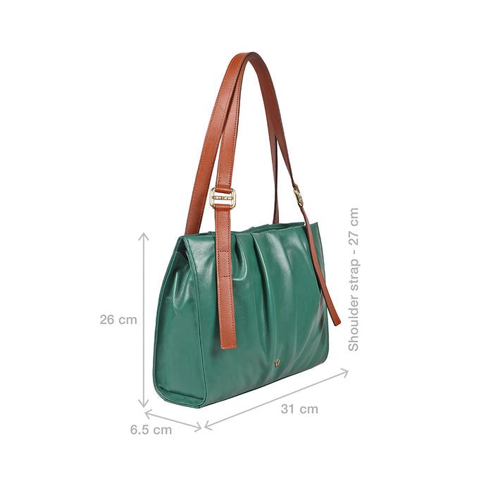 Chiquita 04 Green Leather Shoulder Bag