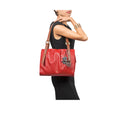 Chiquita 04 Red Leather Shoulder Bag