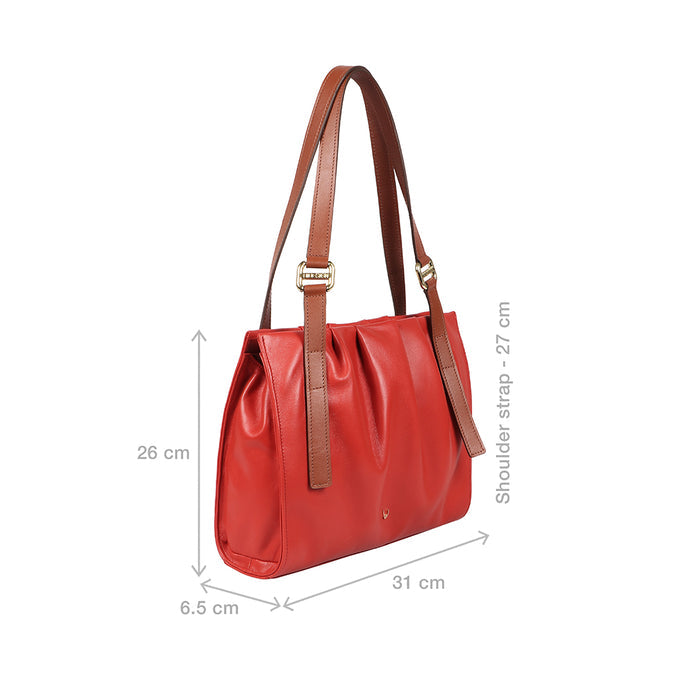 Chiquita 04 Red Leather Shoulder Bag