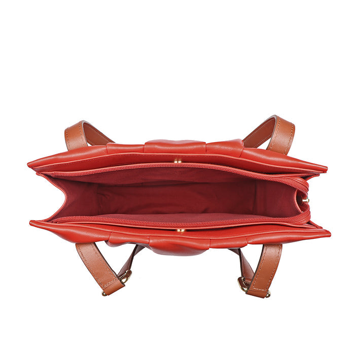 Chiquita 04 Red Leather Shoulder Bag
