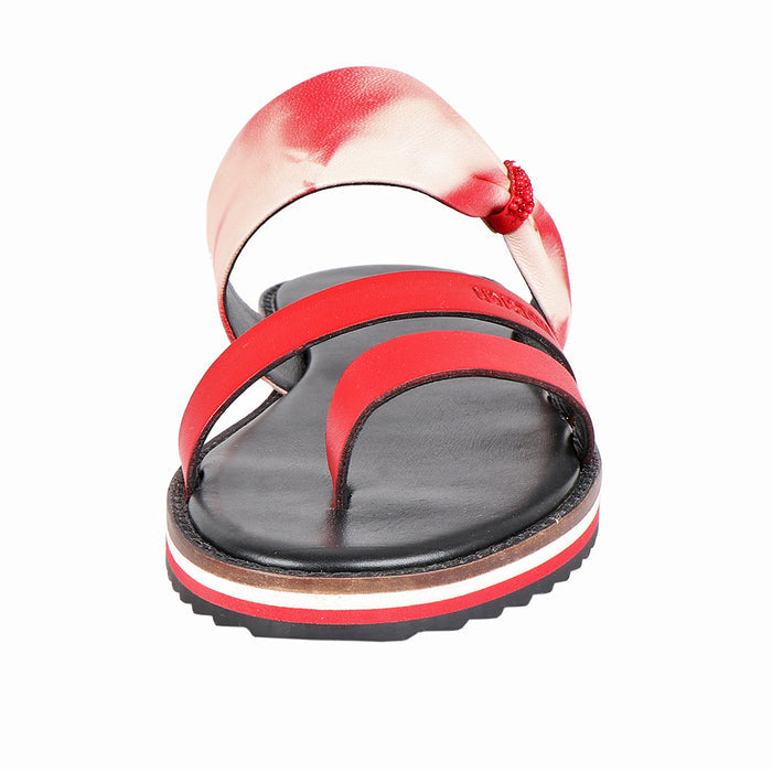 Chrissie Women's Red Leather Flats