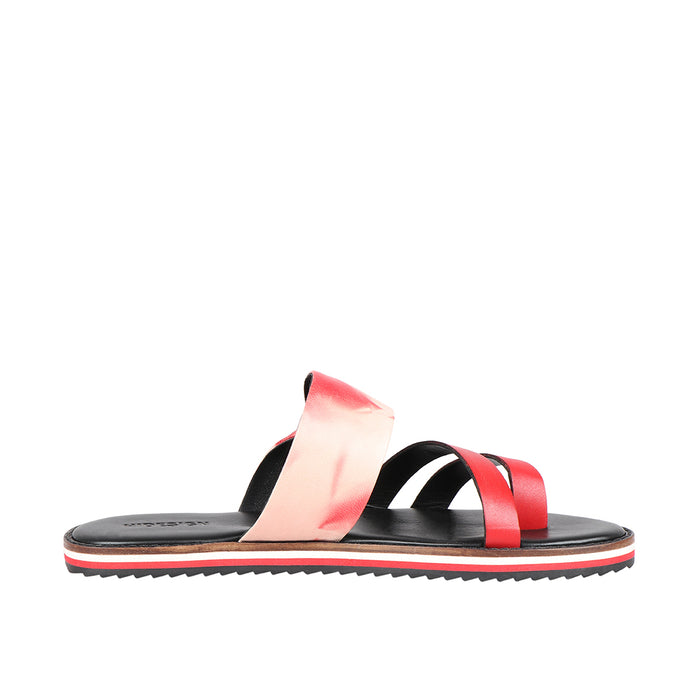 Chrissie Women's Red Leather Flats