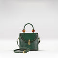 Churro 01 Green Leather Sling Bag