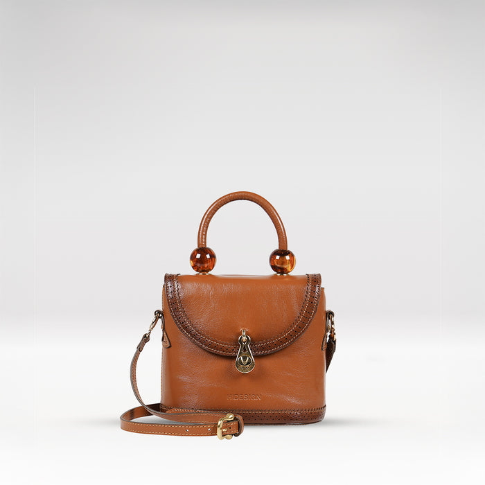 Churro 01 Tan Leather Sling Bag