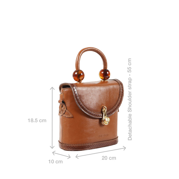 Churro 01 Tan Leather Sling Bag